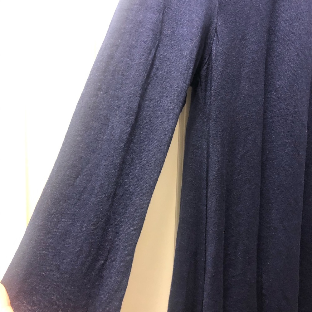 Navy Layered Cotton Tunic - Picture 3 of 5